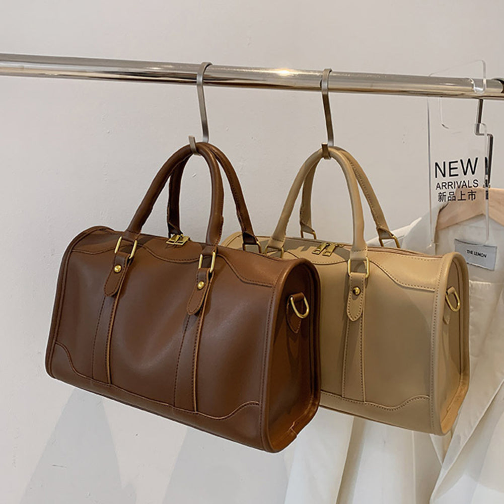 ELOAL Stylish Solid Color Duffle Shoulder Bag