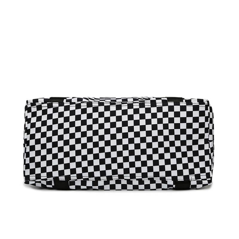 ELOAL Stylish Plaid Gym Bag with Dry and Wet Separation