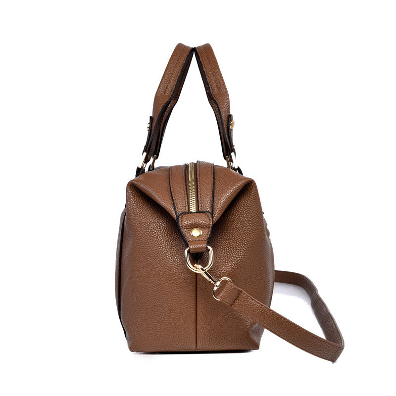 ELOAL Stylish Retro Boston Handbag for Women
