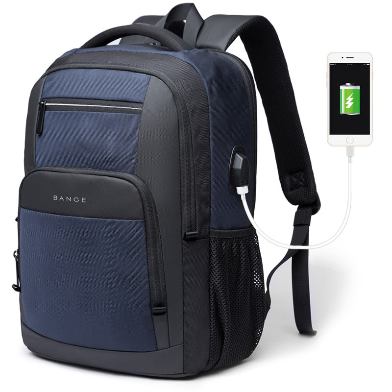 ELOAL Stylish Men's Oxford Backpack with USB Charging Port
