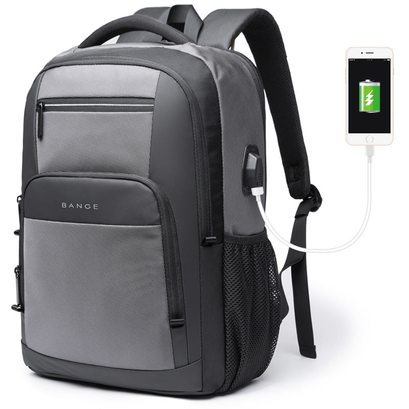 ELOAL Stylish Men's Oxford Backpack with USB Charging Port