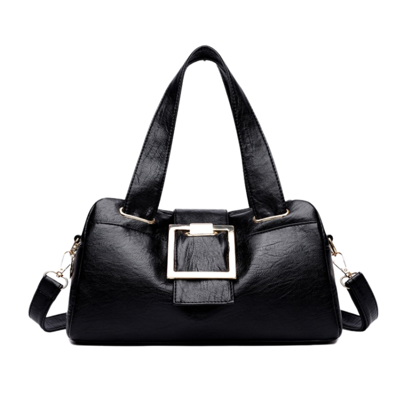 ELOAL Stylish Gilded Square Buckle Crossbody Bag