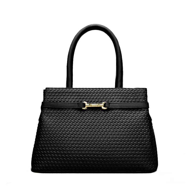 ELOAL Stylish Woven Pattern Large Capacity Women's Handbag