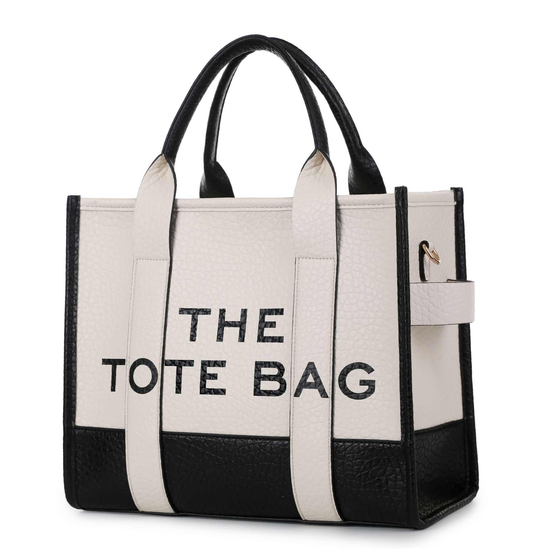 ELOAL Stylish Two-Tone Tote Handbag for Trendy Fashion Lovers
