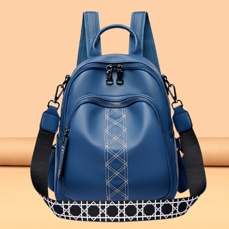 ELOAL Fashionable Women's Backpack with Litchi Pattern