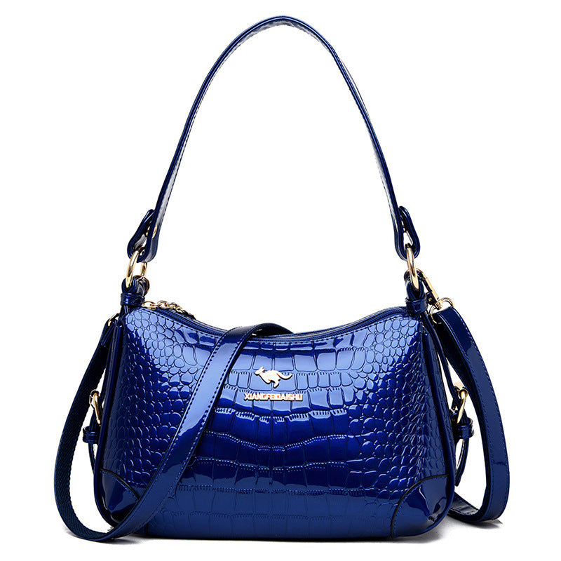 ELOAL Stylish Patent Leather Shoulder Bag for Women