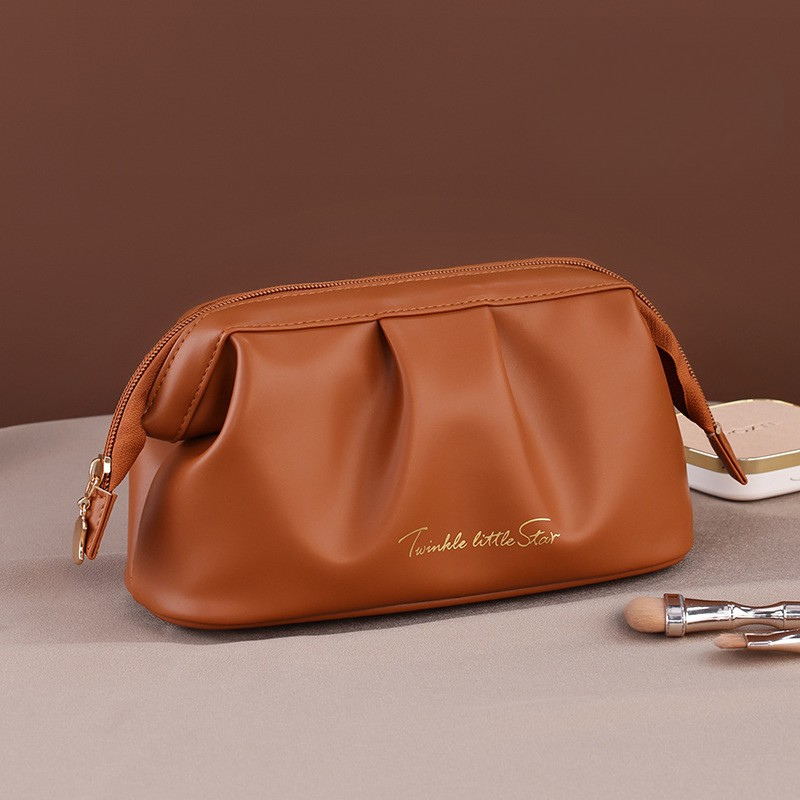 ELOAL Elegant Soft Touch Cosmetic Bag for Stylish Organization