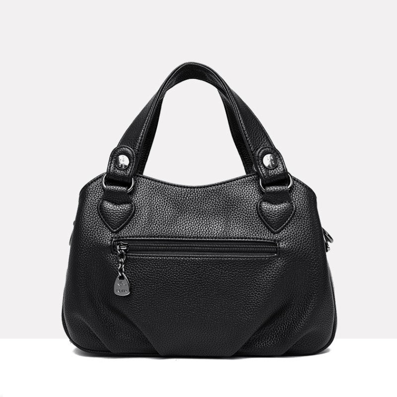 ELOAL Stylish Structured Handbag for Women in Pebbled Faux Leather