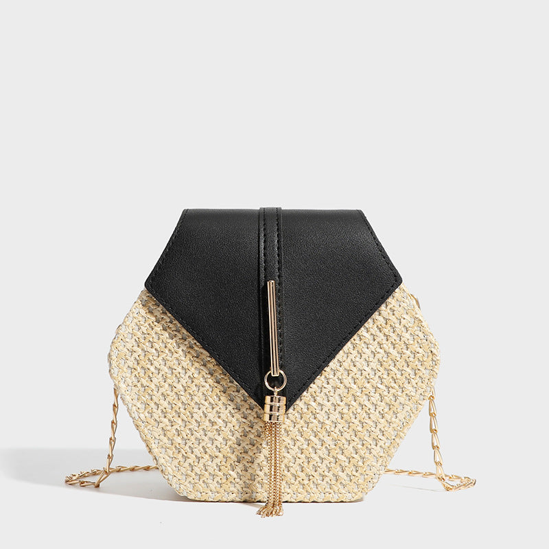 ELOAL Stylish Woven Crossbody Beach Bag for Summer