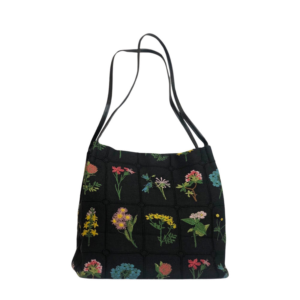 ELOAL Stylish Floral Print Cotton Shoulder Messenger Bag