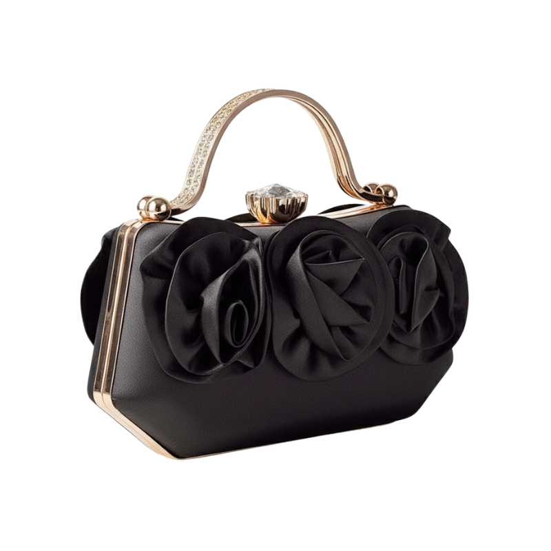 ELOAL Elegant Satin Top-Handle Clutch for Stylish Outings