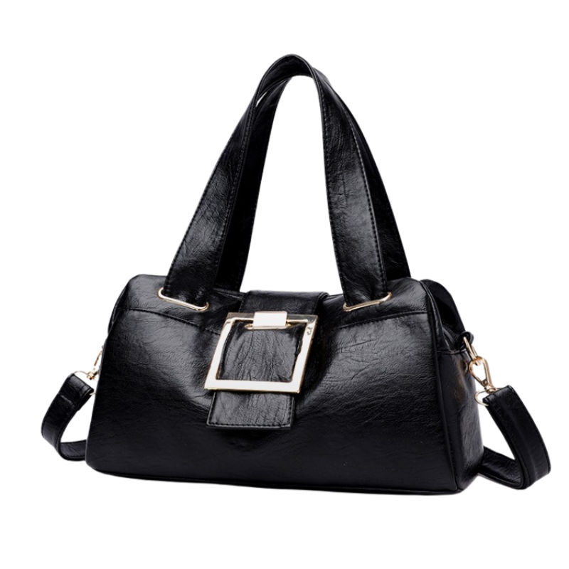 ELOAL Stylish Gilded Square Buckle Crossbody Bag