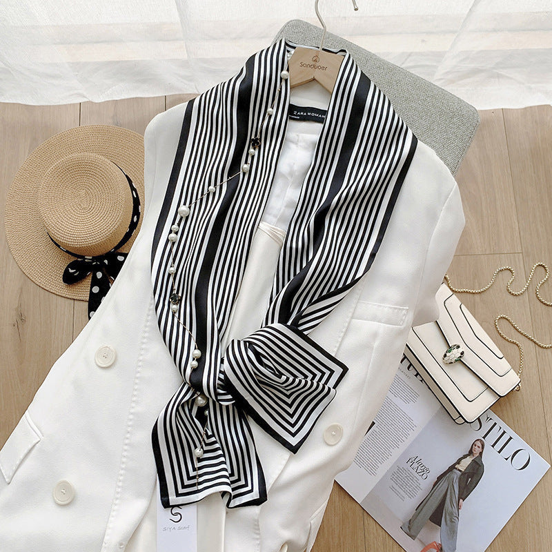 ELOAL Stylish Zebra Print Scarf for Fashionable Looks