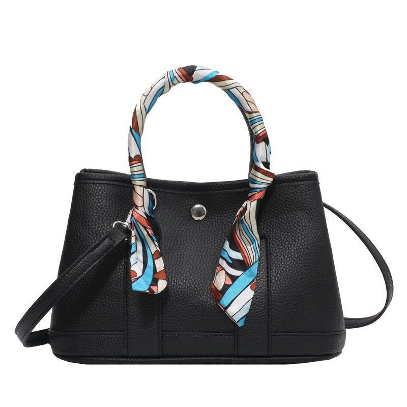ELOAL Elegant Large Handbag with Ribbon Accent for Women