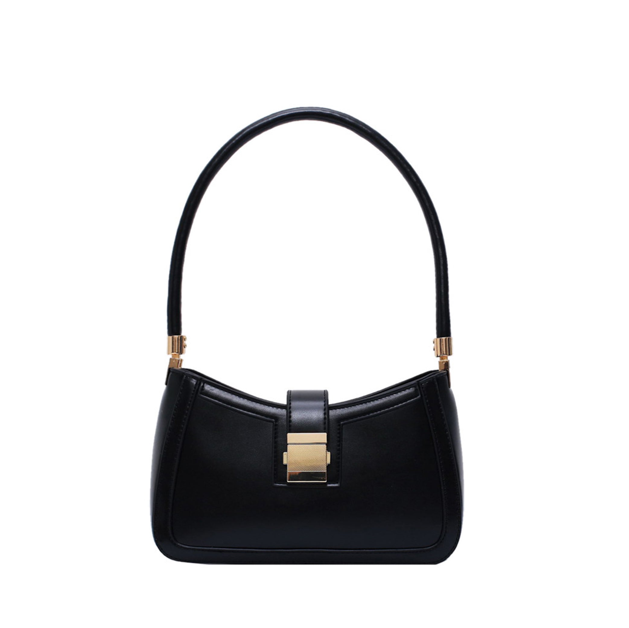 ELOAL Stylish Small Shoulder Bag with Solid Lock Buckle