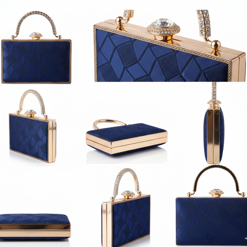 ELOAL Stylish Top Handle Clutch Bag for Elegant Occasions