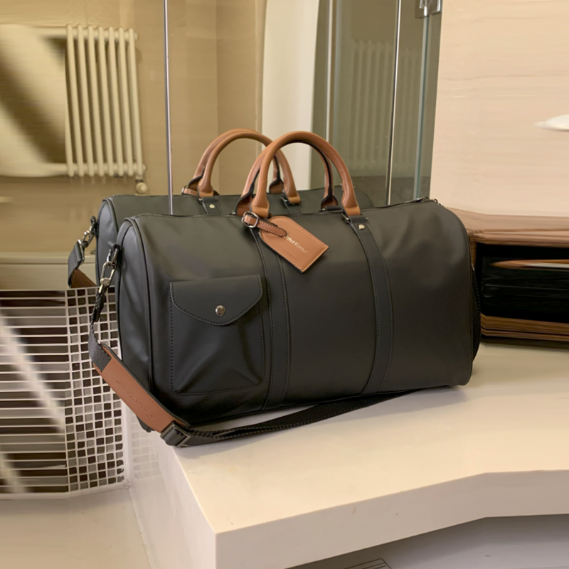 ELOAL Stylish Large Capacity Leather Duffle Bag for Travel