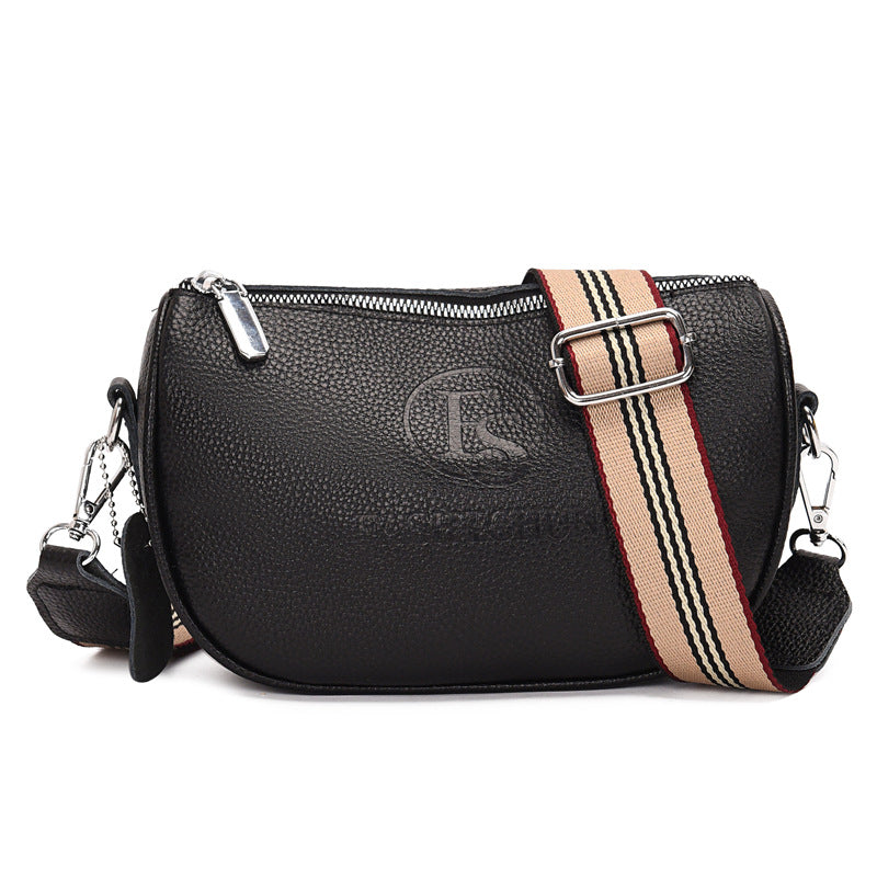 ELOAL Stylish Wide Strap Saddle Crossbody Bag