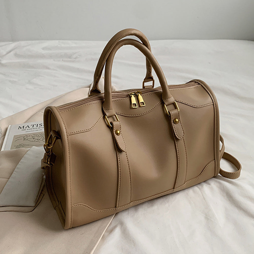 ELOAL Stylish Solid Color Duffle Shoulder Bag