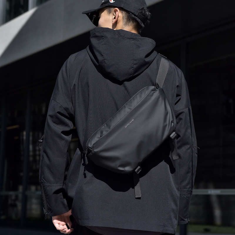 ELOAL Stylish Men's Functional Chest Crossbody Bag