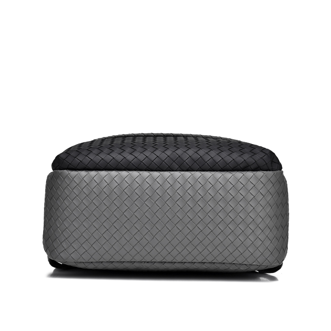 ELOAL Stylish Large Capacity PU Leather Backpack for Everyday Use