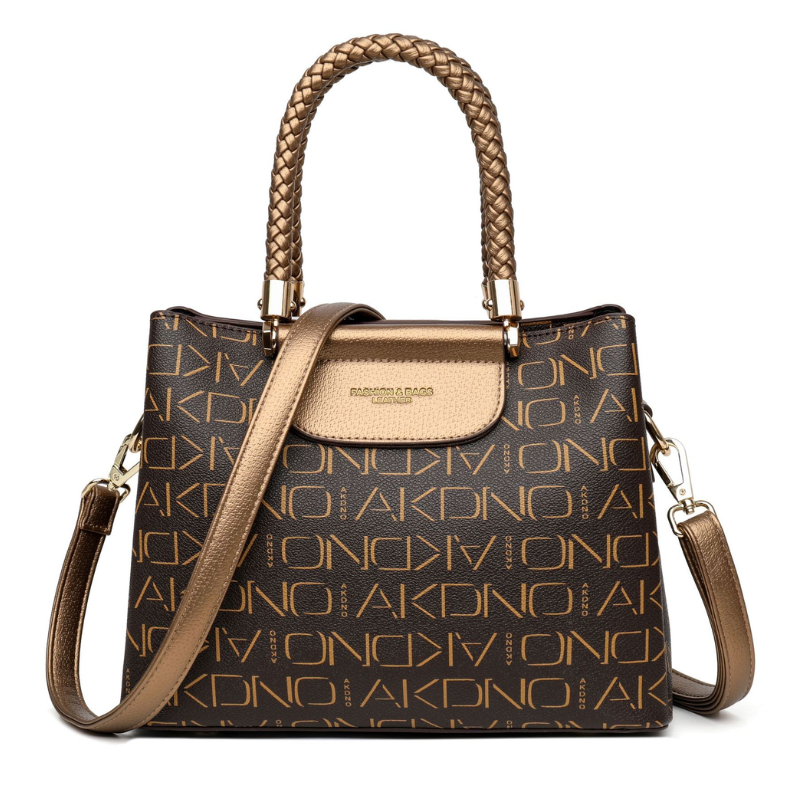 ELOAL Fashionable Large Tote Bag with Letter Print for Commuting