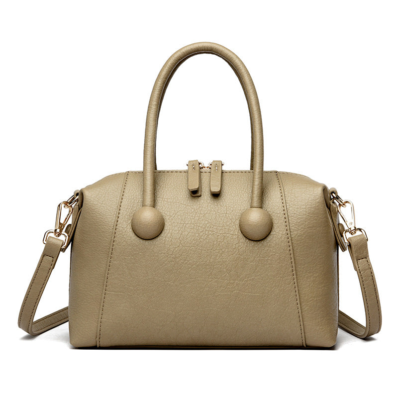 ELOAL Elegant High-End Leather Pillow Handbag for Stylish Women