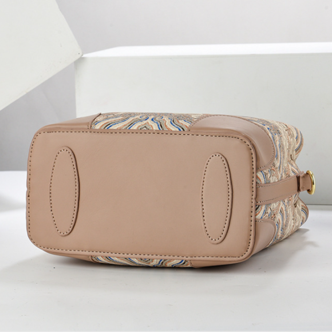 ELOAL Stylish Printed Textured Bucket Shoulder Bag