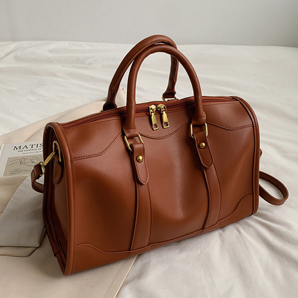 ELOAL Stylish Solid Color Duffle Shoulder Bag