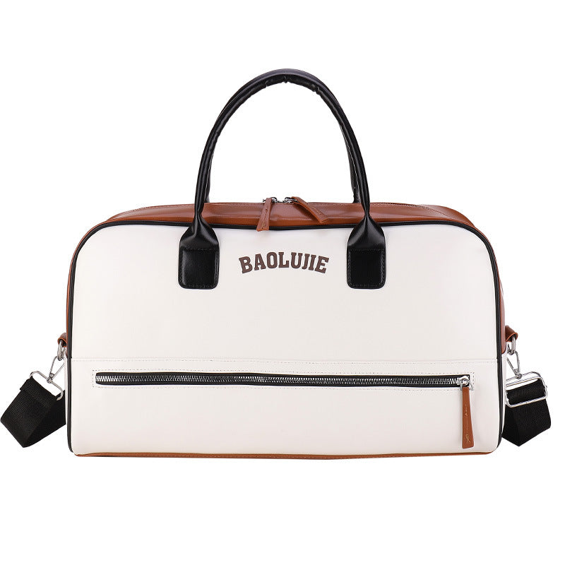 ELOAL Stylish European Contrast Color Duffle Bag