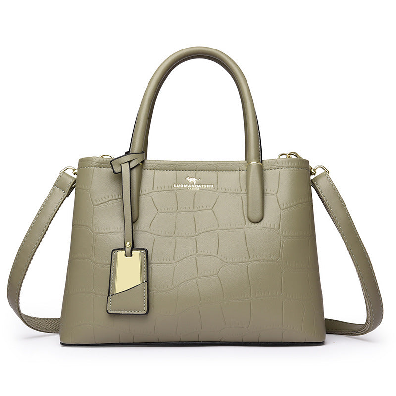 ELOAL Stylish Crocodile Pattern Handbag for Ladies