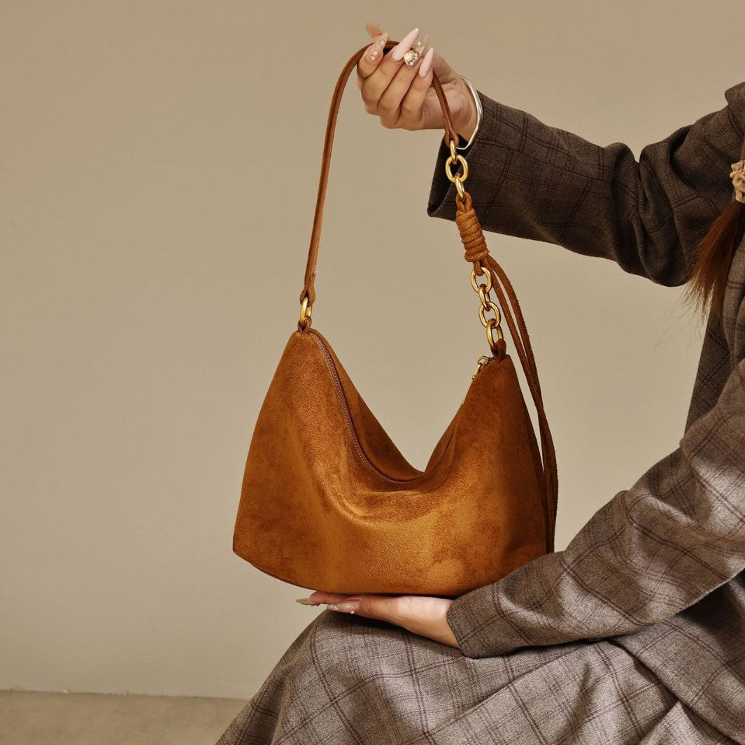 ELOAL Elegant Retro Soft Leather Shoulder Bag for Women