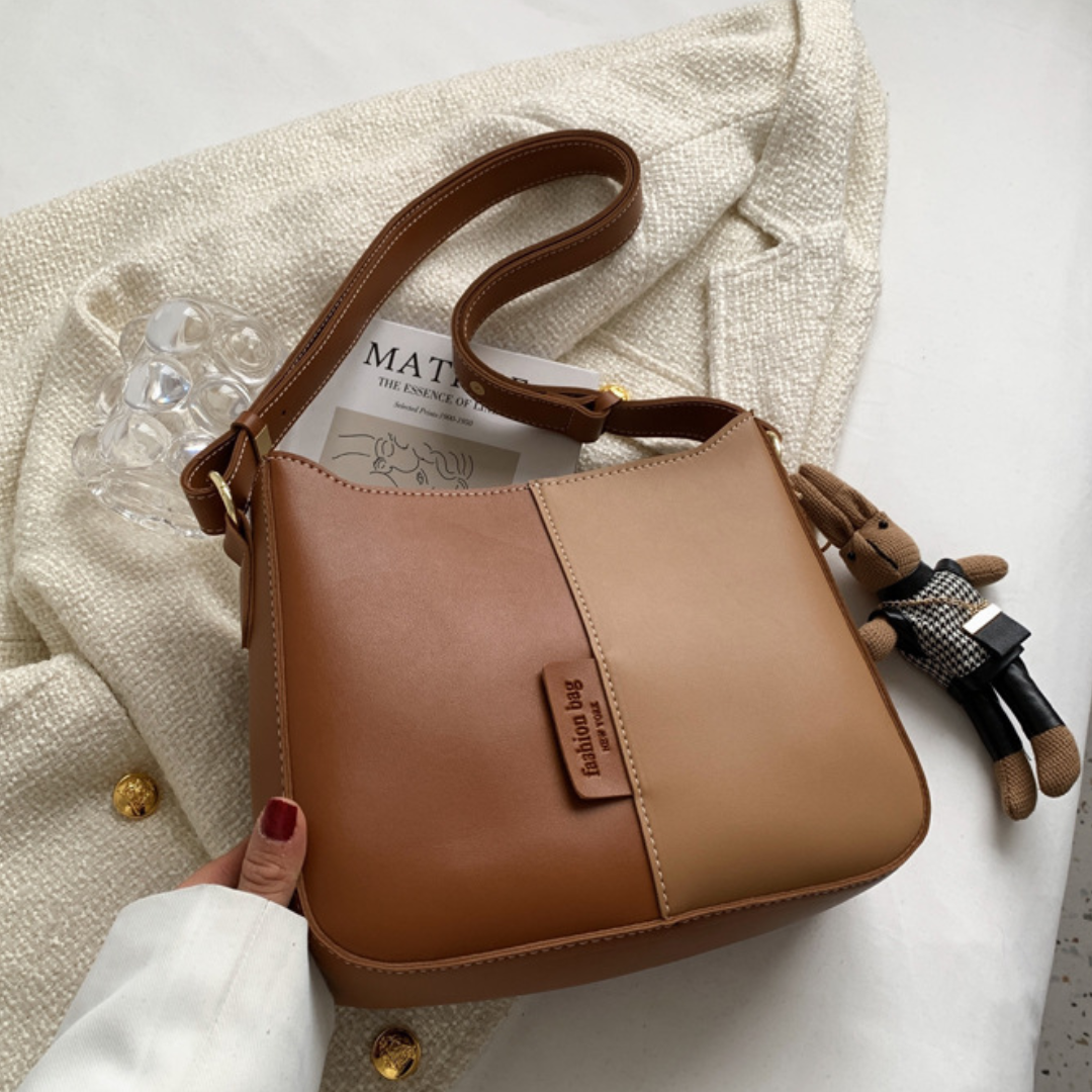 ELOAL Stylish Color Block Shoulder Bag for Trendy Fashion Lovers