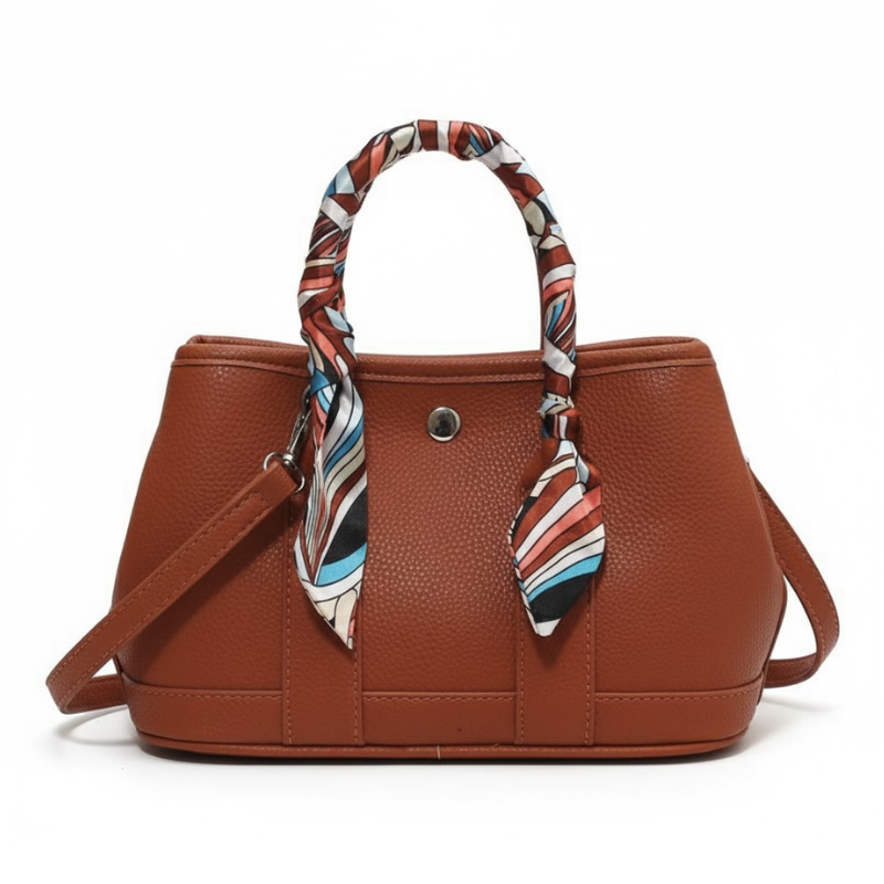 ELOAL Elegant Large Handbag with Ribbon Accent for Women