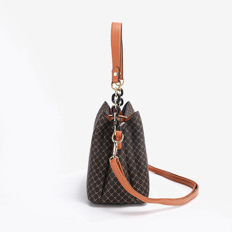 ELOAL Stylish Large Capacity Triple Layer Shoulder Messenger Bag