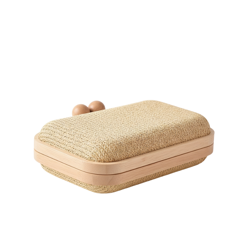 ELOAL Stylish Straw Woven Clutch Bag for Fashionable Outings