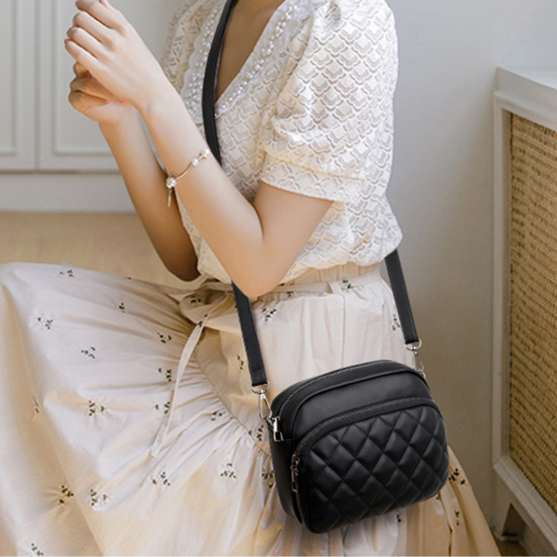 ELOAL Stylish Quilt Crossbody Bag for Trendy Fashion Lovers