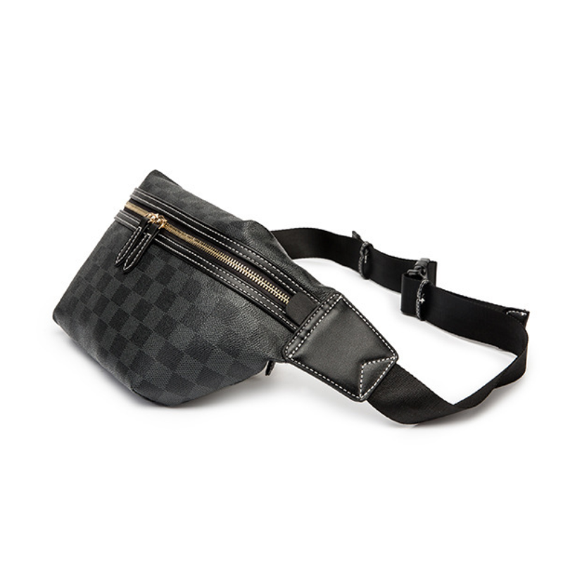 ELOAL Stylish Plaid Crossbody Waist Bag for Trendy Fashion