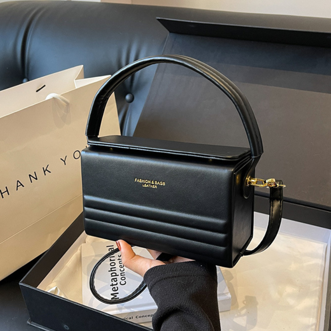 ELOAL Stylish Striped Textured Hard Shell Crossbody Bag