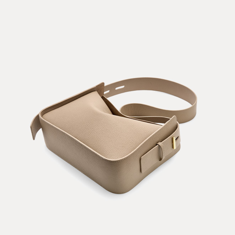 ELOAL Stylish Wide Strap Bucket Shoulder Bag