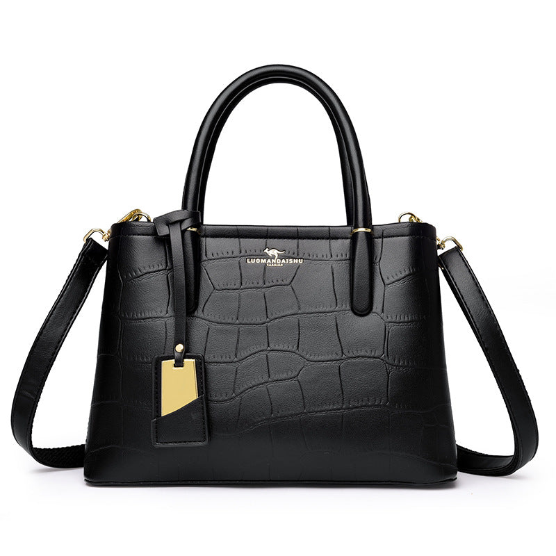 ELOAL Stylish Crocodile Pattern Handbag for Ladies