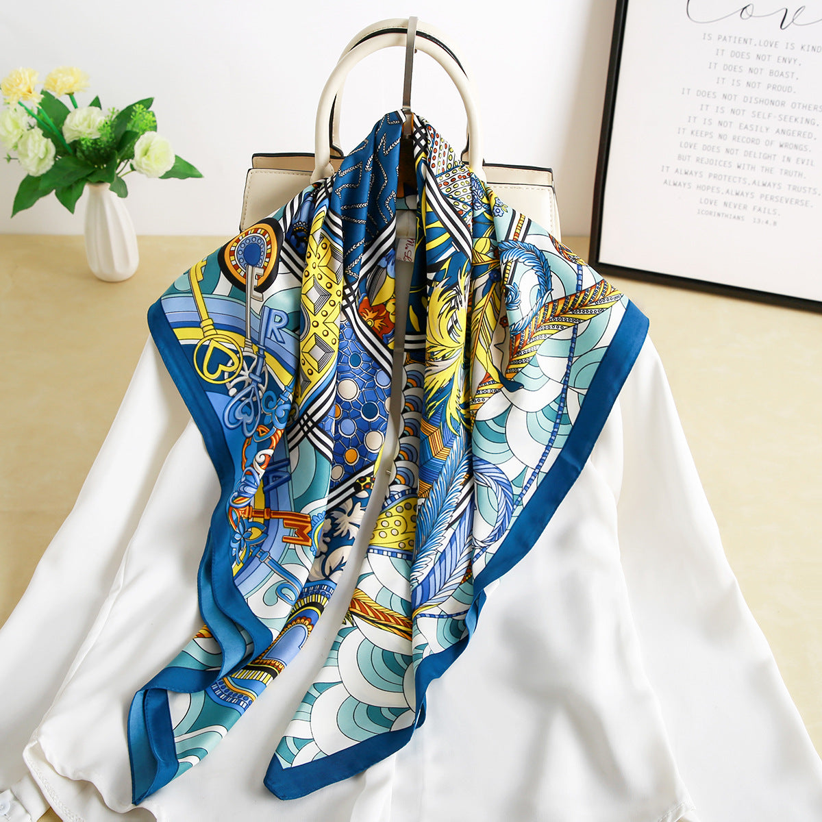 ELOAL Stylish Square Scarf for Women - Fashionable Accessory