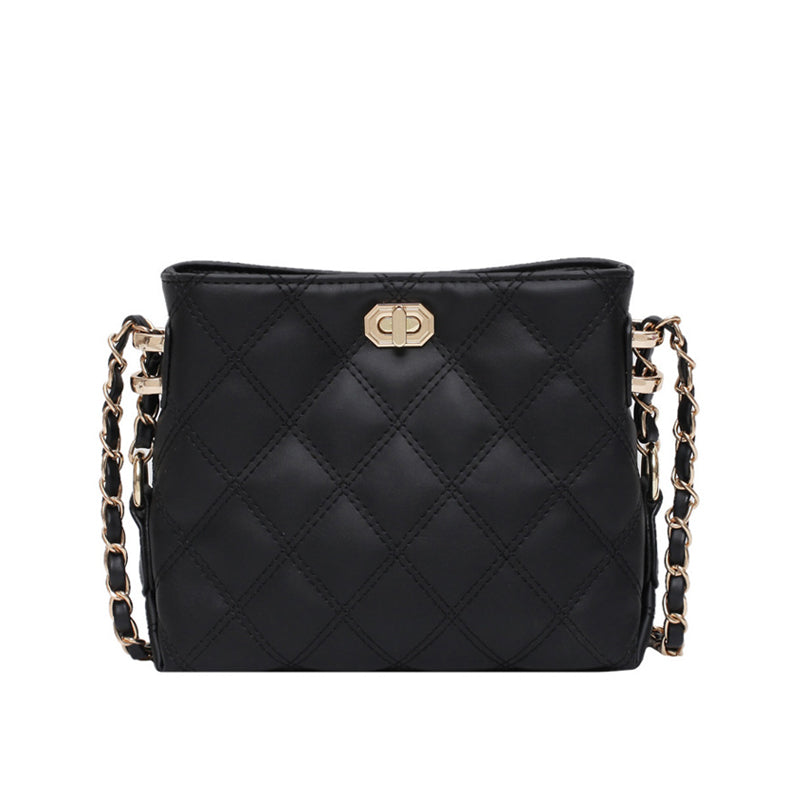 ELOAL Stylish Diamond Chain Mini Shoulder Bag