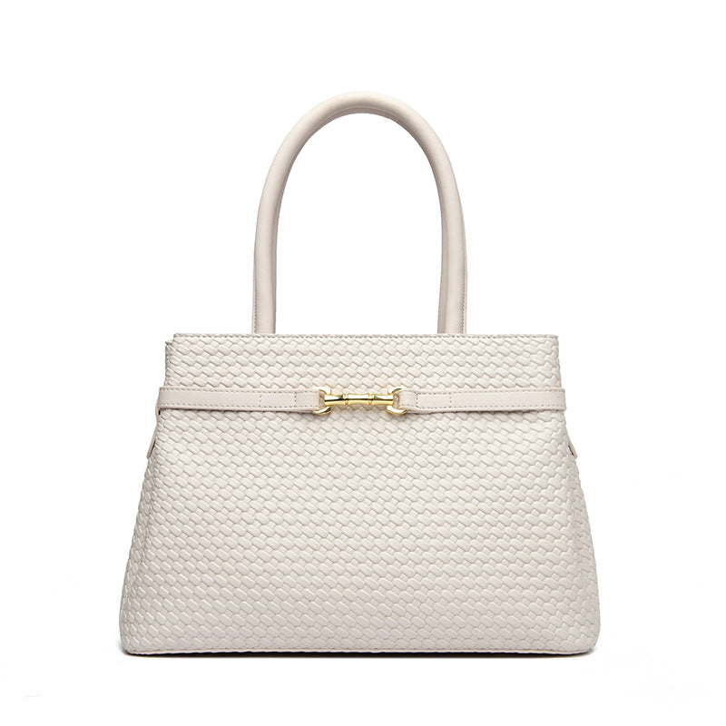 ELOAL Stylish Woven Pattern Large Capacity Women's Handbag