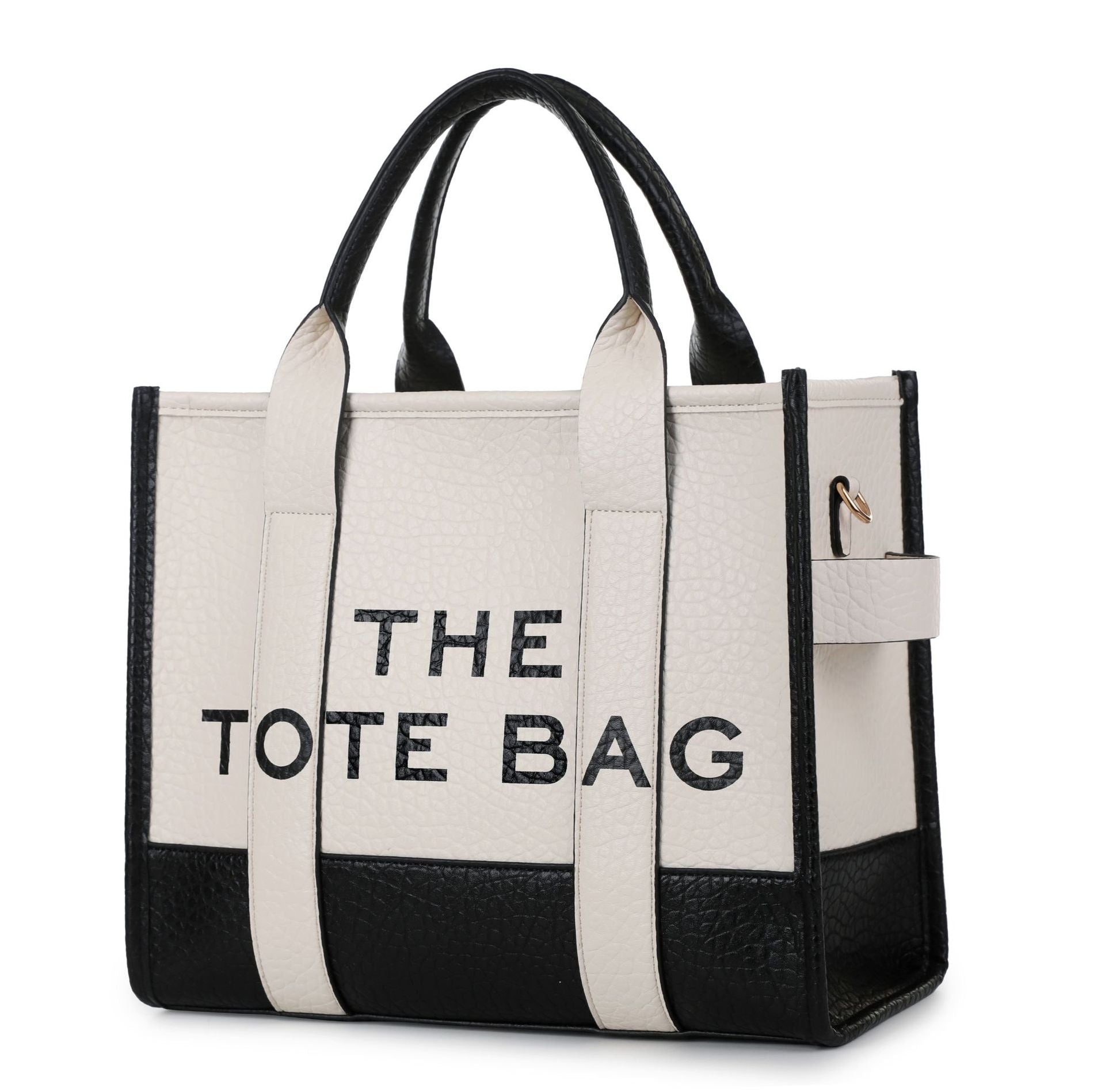 ELOAL Stylish Two-Tone Tote Handbag for Trendy Fashion Lovers