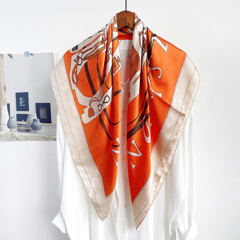 ELOAL Elegant Large Silk Scarf for Women - Stylish Fashion Accessory