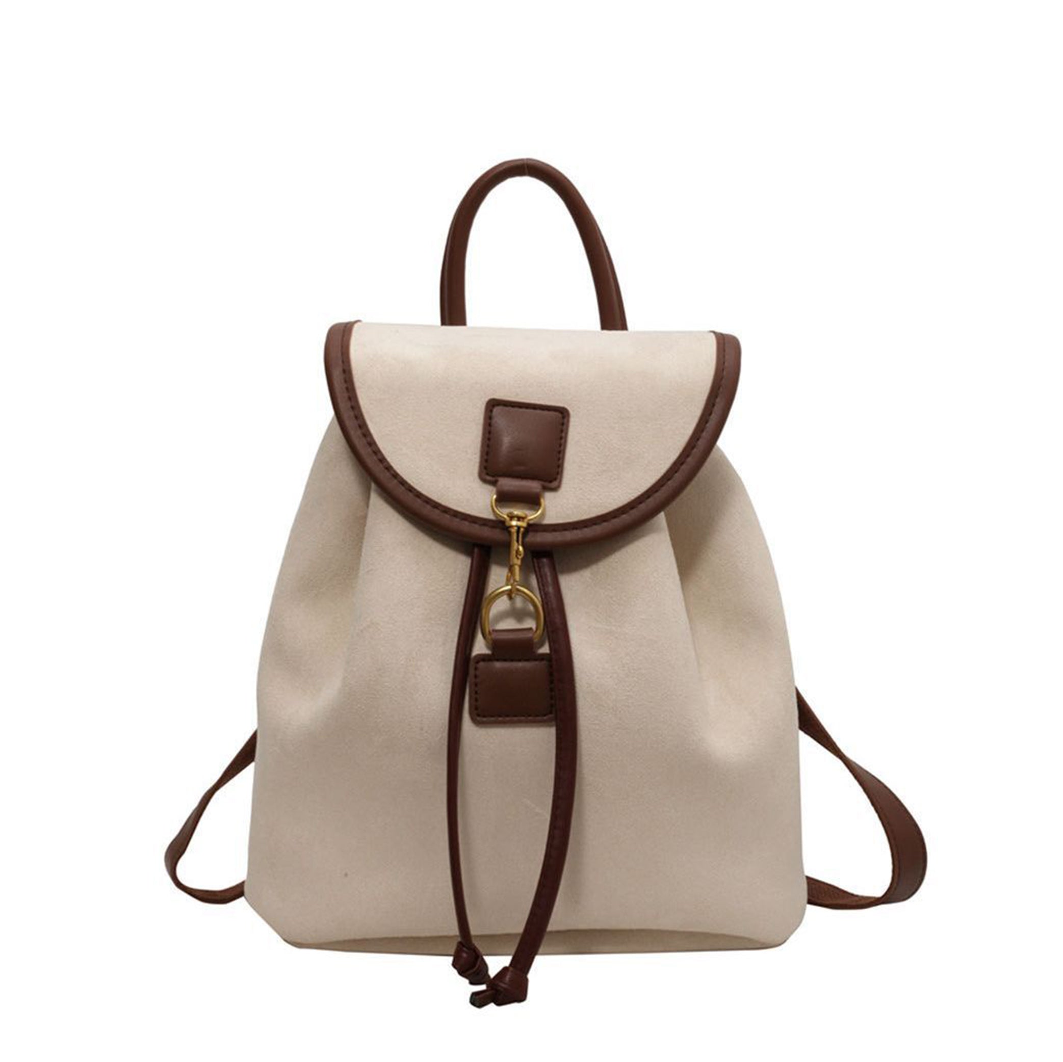 ELOAL Stylish Flap Drawstring Backpack for Trendy Everyday Use