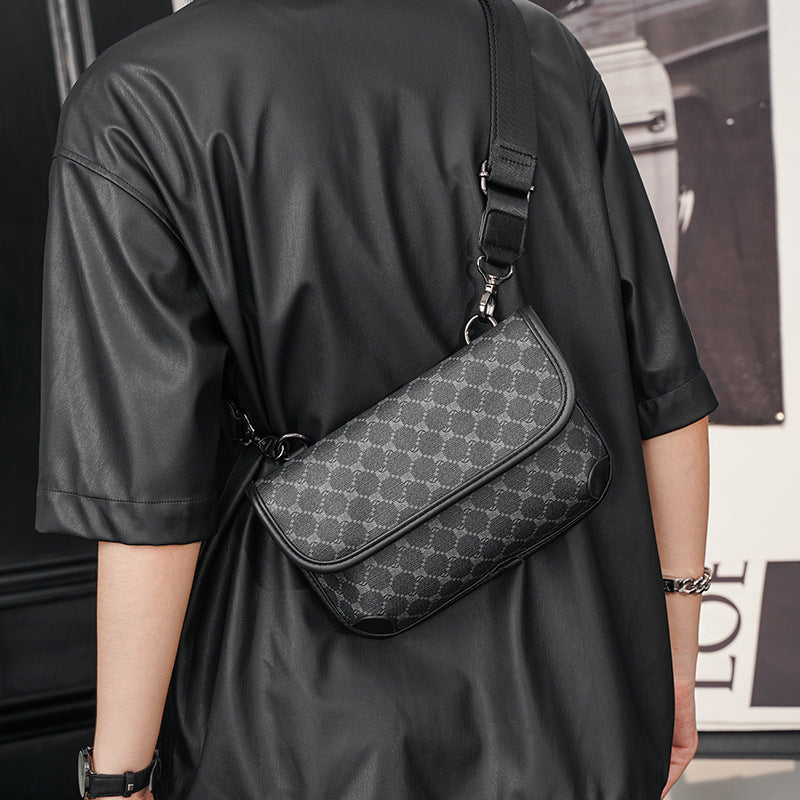 ELOAL Stylish Plaid Tiger Head Crossbody Bag