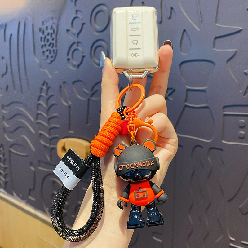 ELOAL Stylish Cyber Bear Bag Charm for Trendy Accessories