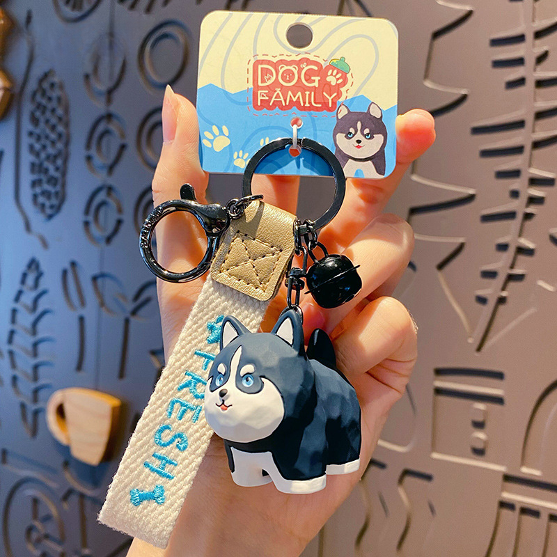 ELOAL Creative Husky Resin Bag Charm - Stylish Accessory for Bags